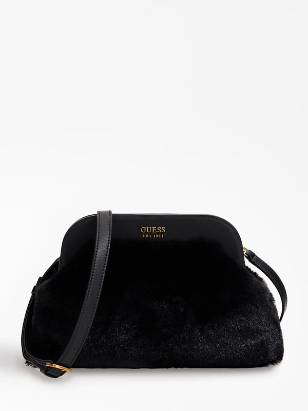 Guess Tesoro Faux Fur Clutch