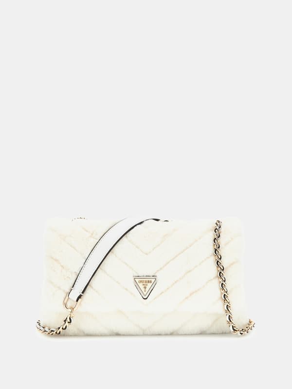 Guess Katine Faux Fur Crossbody Bag