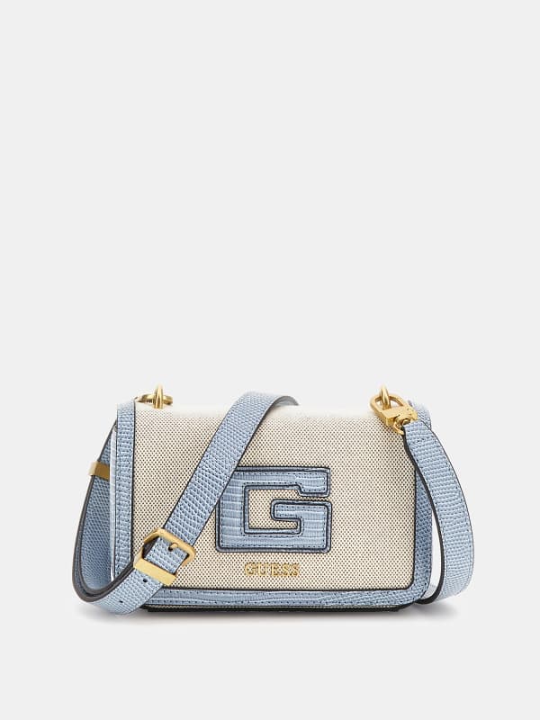 GUESS Mini Sac À Bandoulière G Status Paille