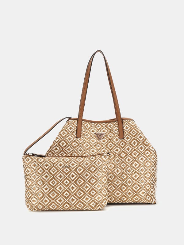 GUESS Vikky Shopper Raffia