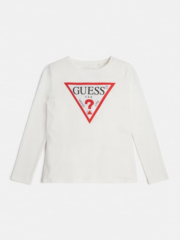 GUESS Camiseta Logotipo Triángulo