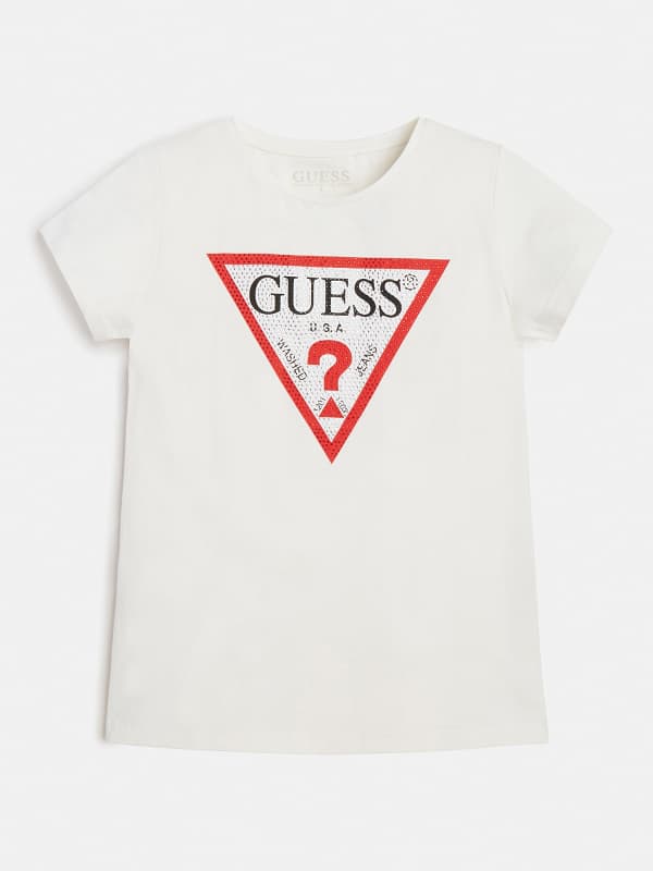 GUESS Camiseta Logotipo Triángulo