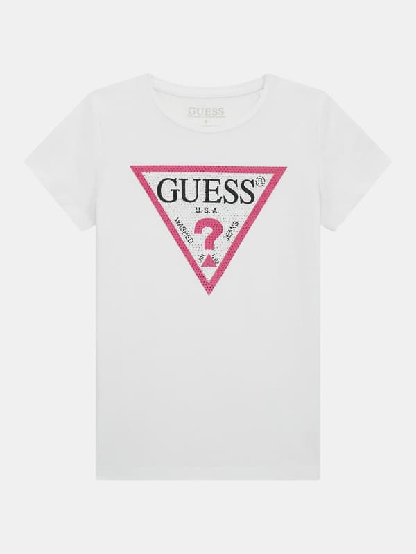 GUESS Camiseta Logotipo Triángulo