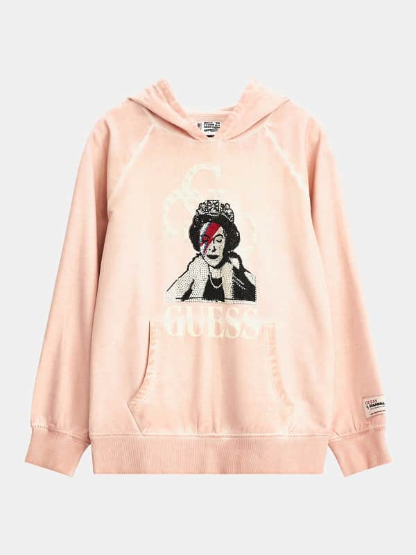 Guess Front Graffiti Print Sweatshirt