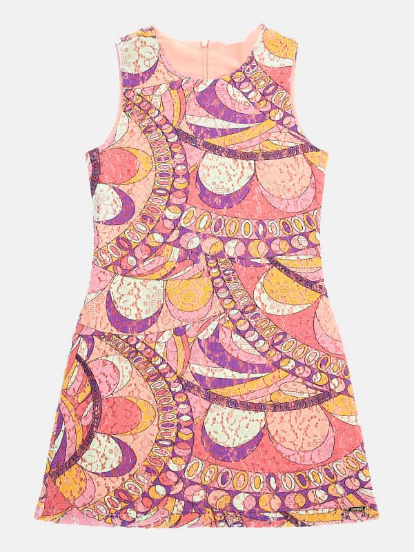 Guess Printed Lace Dress