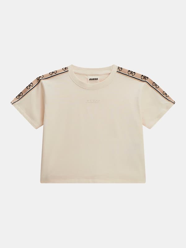 GUESS Cropped T-Shirt Logo Voorkant