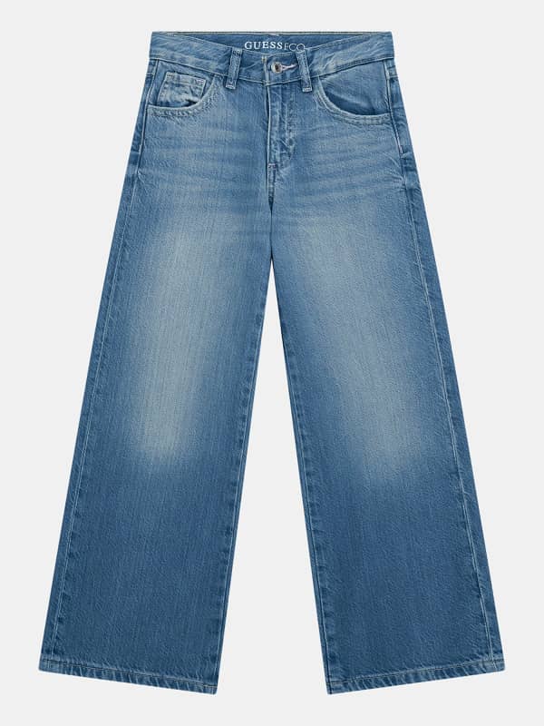 GUESS High Waist Wide Leg Jeans