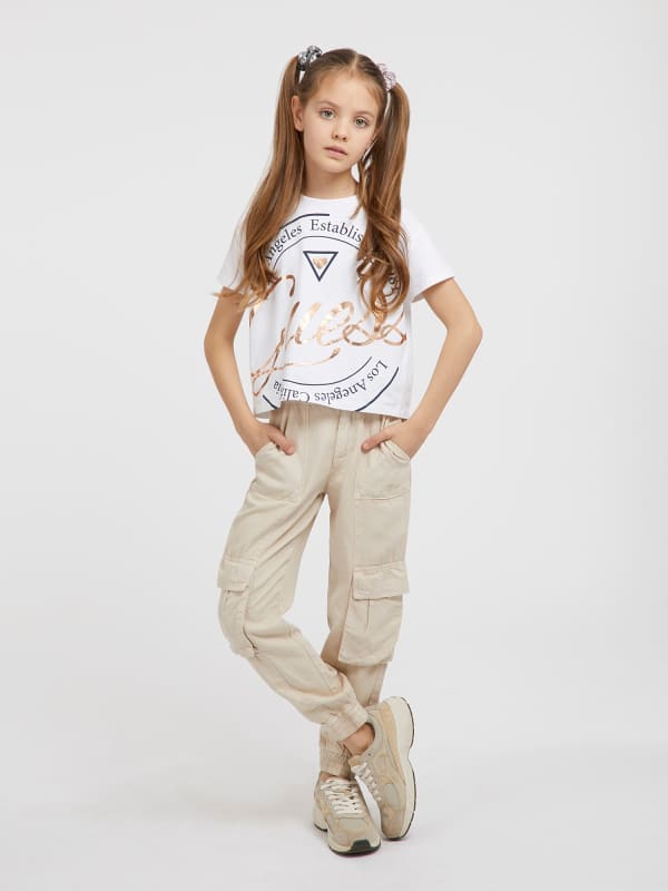 Guess Kids Front Logo Stretch T-Shirt