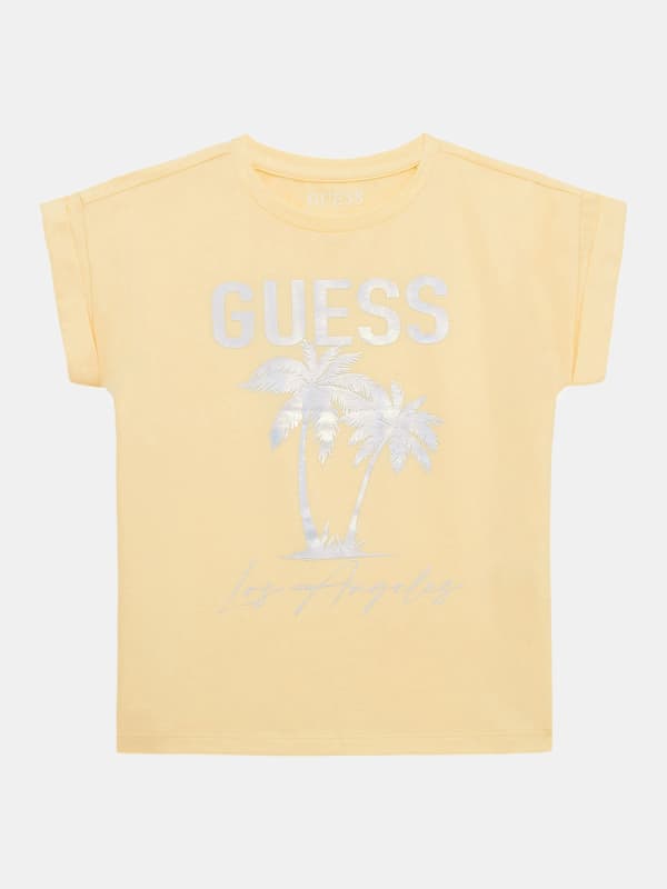 GUESS Stretch T-Shirt Met Logo Voorkant