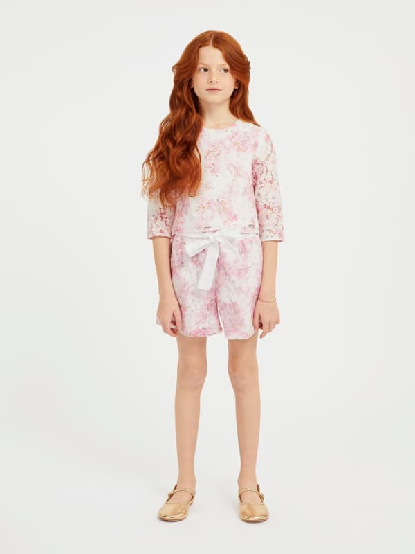 Guess Kids All Over Floral Print Blouse