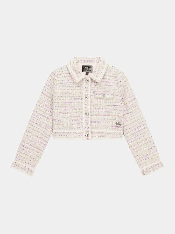 Guess Kids Tweed Cropped Jacket