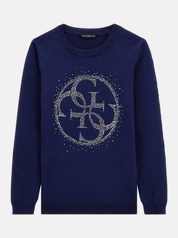 Guess 4G Rhinestones Logo Sweater