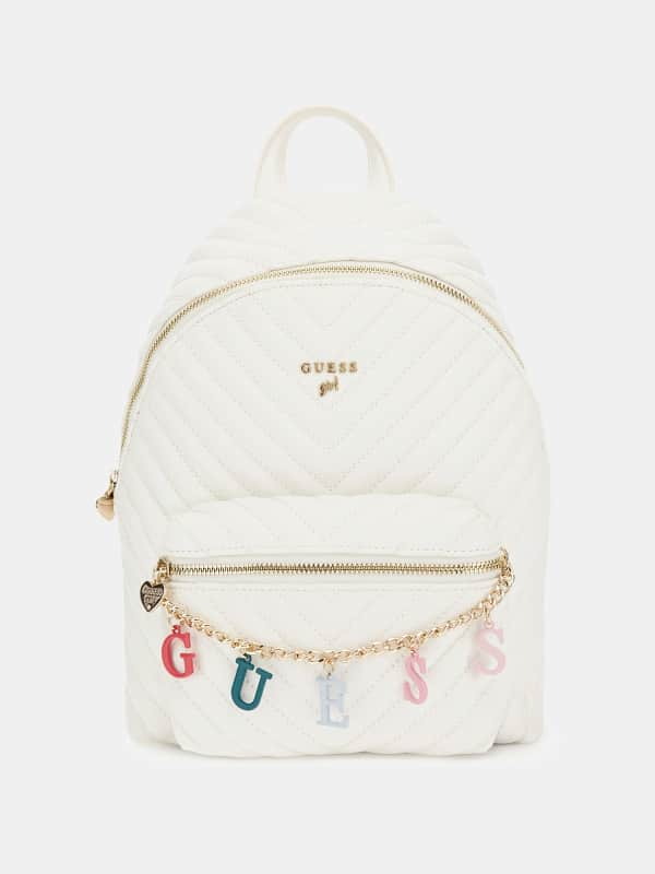 Guess Chain Lattering Logo Backpack