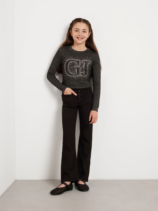 Guess Kids Exposed Buttons Denim Pant