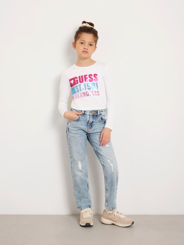 Guess Kids Front Logo Stretch T-Shirt