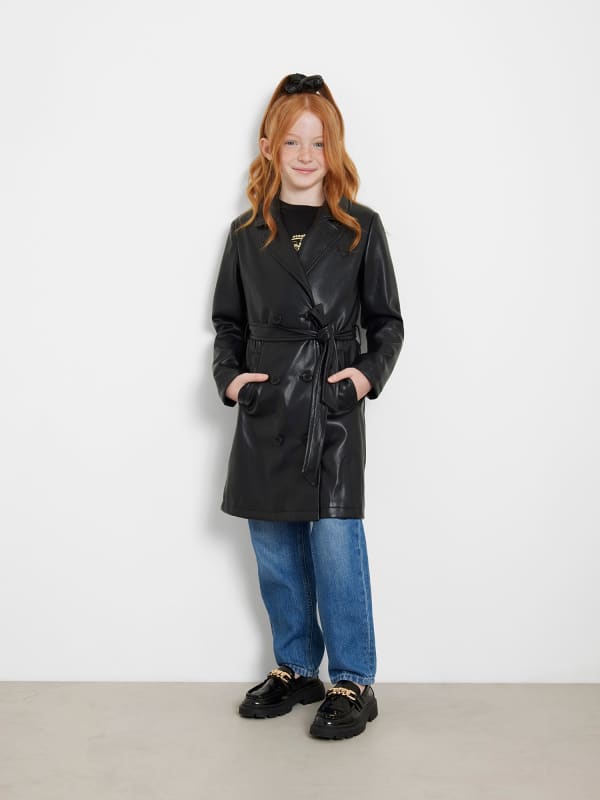 Guess Kids Faux Leather Trench