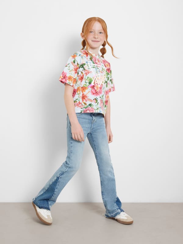 Guess Kids All Over Floral Print Sweatshirt