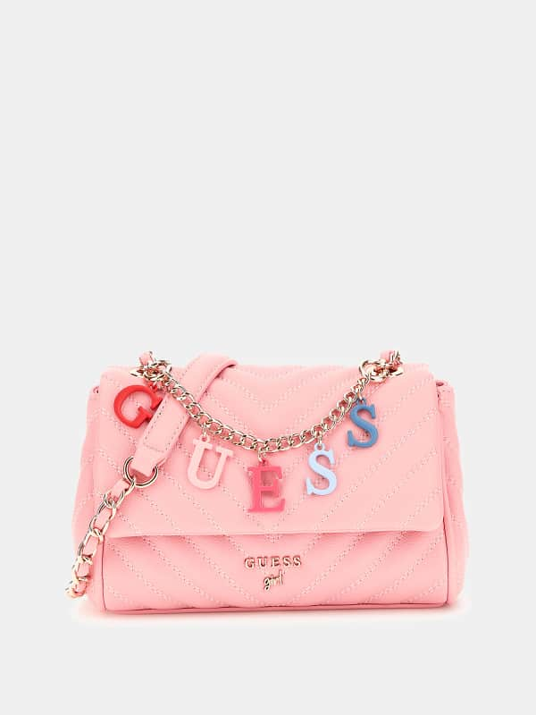 Guess Kids Chain Lettering Logo Crossbody Bag