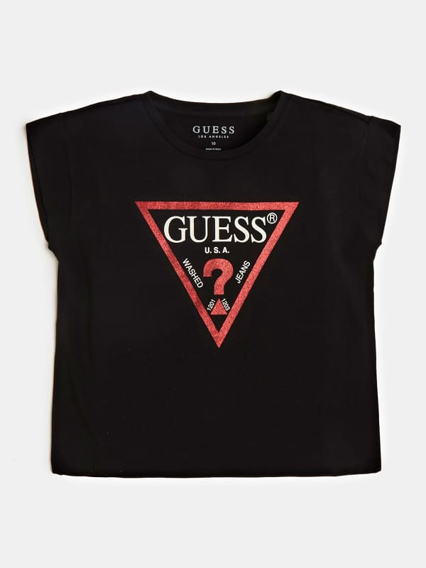 GUESS T-Shirt Logo Triangulaire