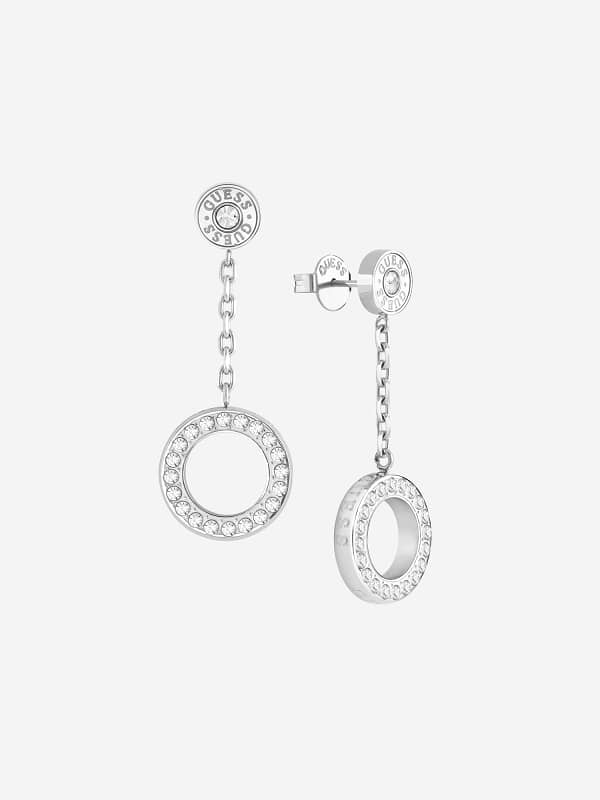 GUESS Pendientes Circle Lights