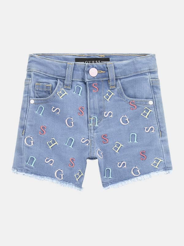 GUESS Geborduurde Denim Shorts