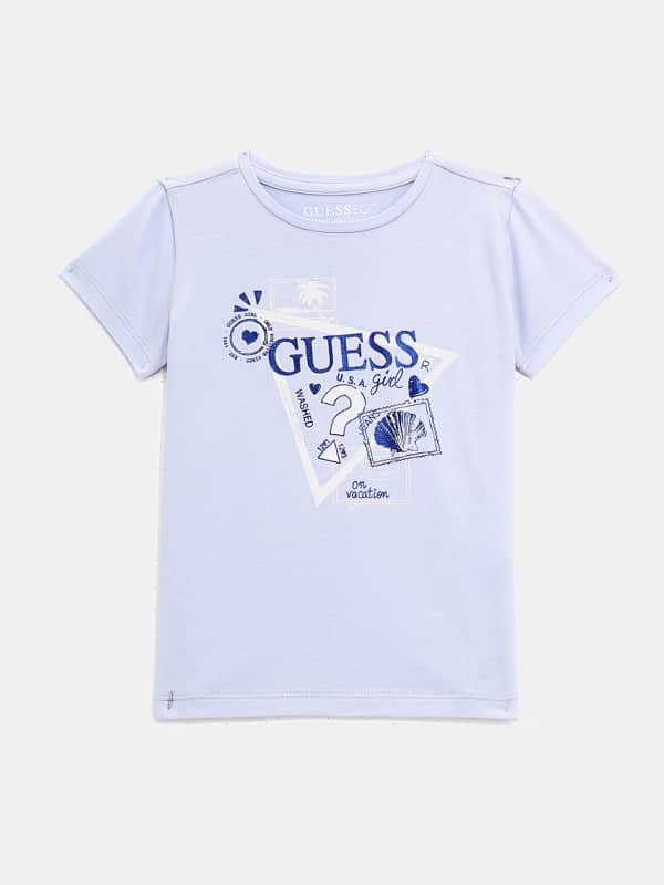 GUESS Stretch T-Shirt Met Logo Op De Voorkant