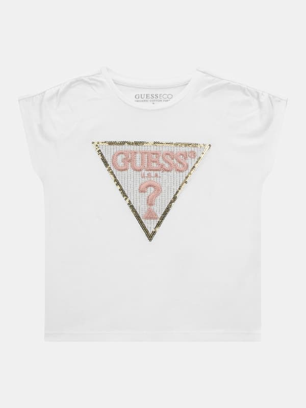 GUESS Stretch T-Shirt Met Logo Op De Voorkant