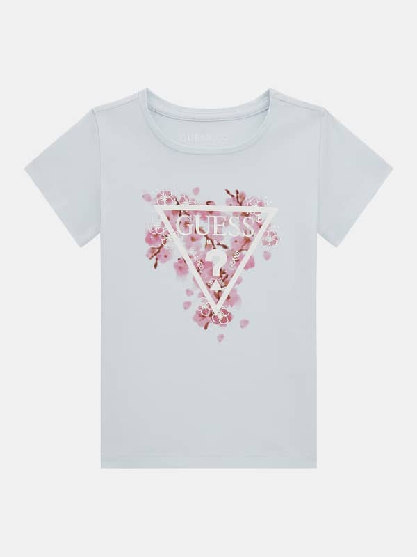 GUESS T-Shirt Met Driehoek Logo Voorkant