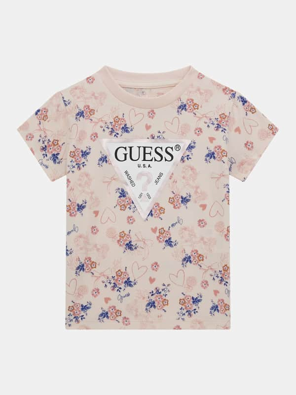 GUESS T-Shirt Stampa Floreale All Over