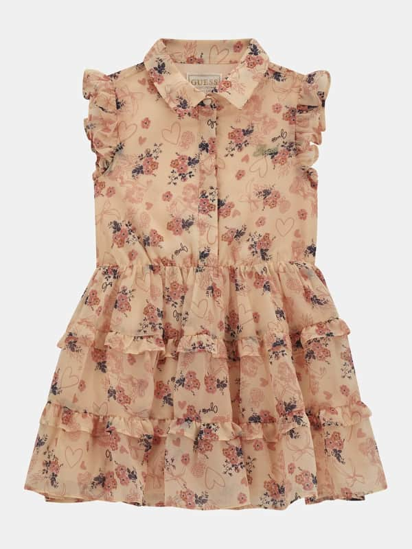 Guess Kids All Over Floral Print Dress