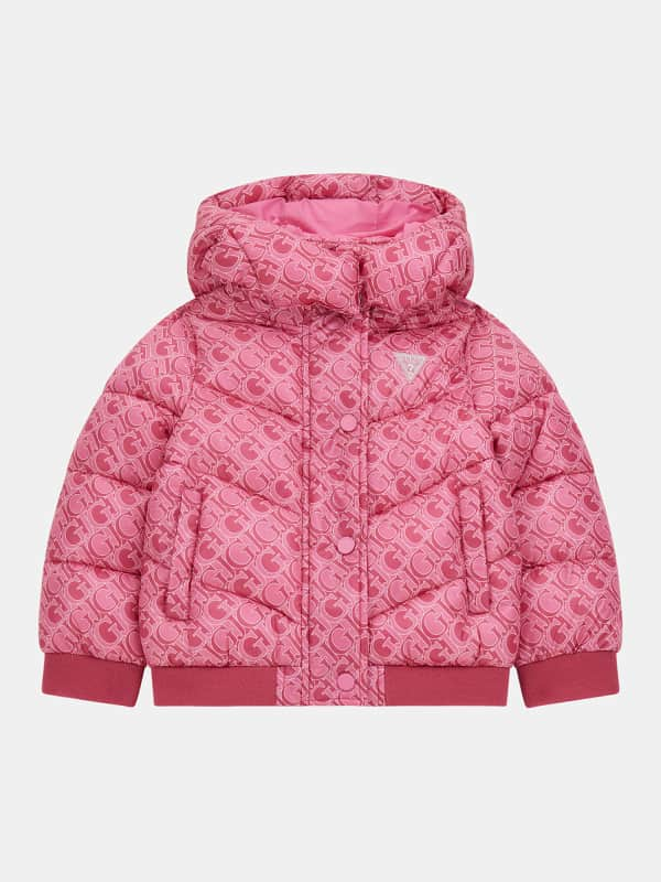 Guess Kids All Over Gj Logo Puffer Jacket