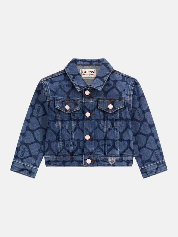 GUESS Veste Jean Cœur All-Over