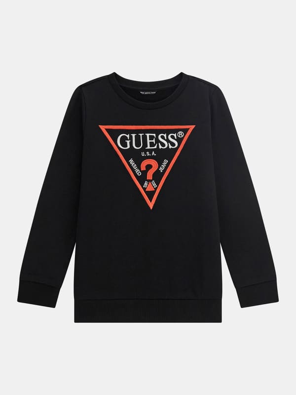 GUESS Felpa Logo Triangolo Ricamato