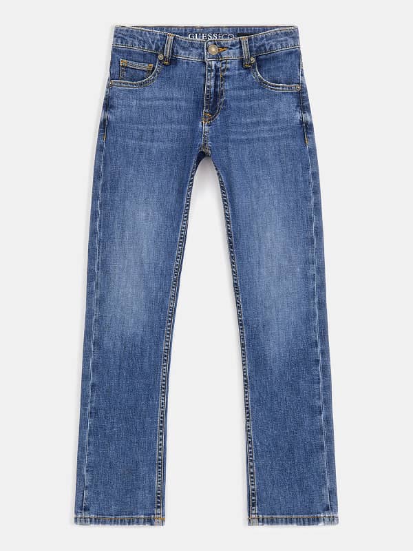 Guess Straight Denim Pants Abrasions