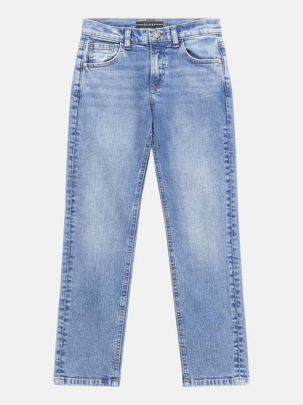 GUESS Mid Waist Straight Jeans