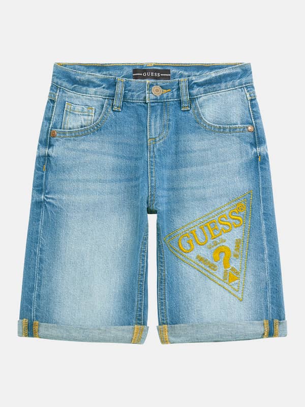 Guess Kids Embroidered Denim Shorts