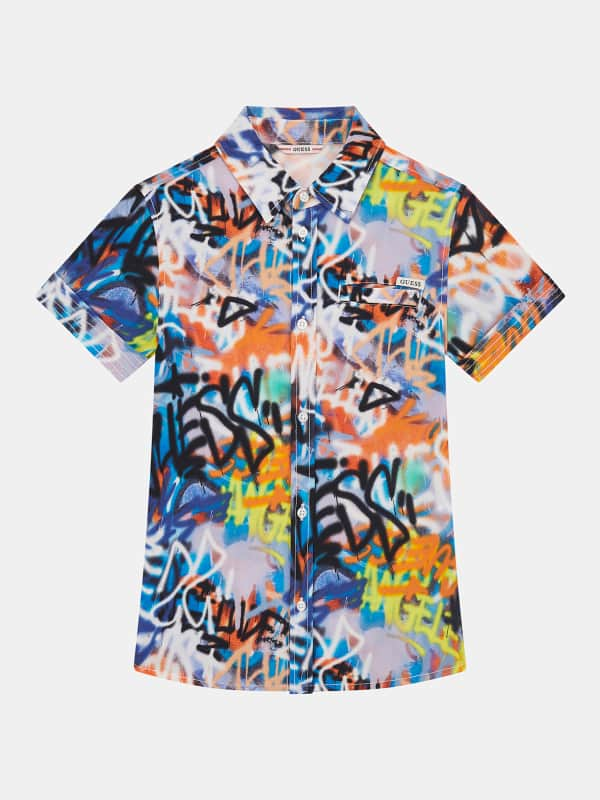 Guess Kids All Over Print Shirt