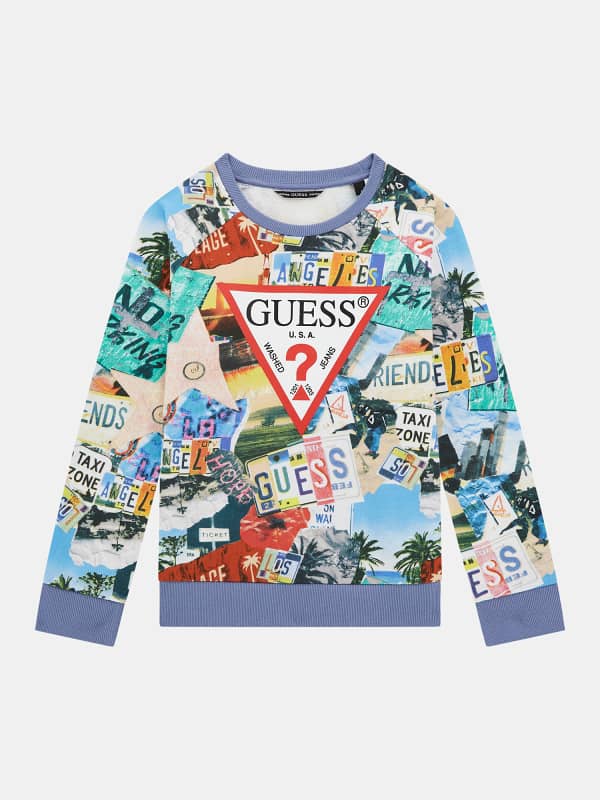 Guess Kids All Over Print Sweatshirt