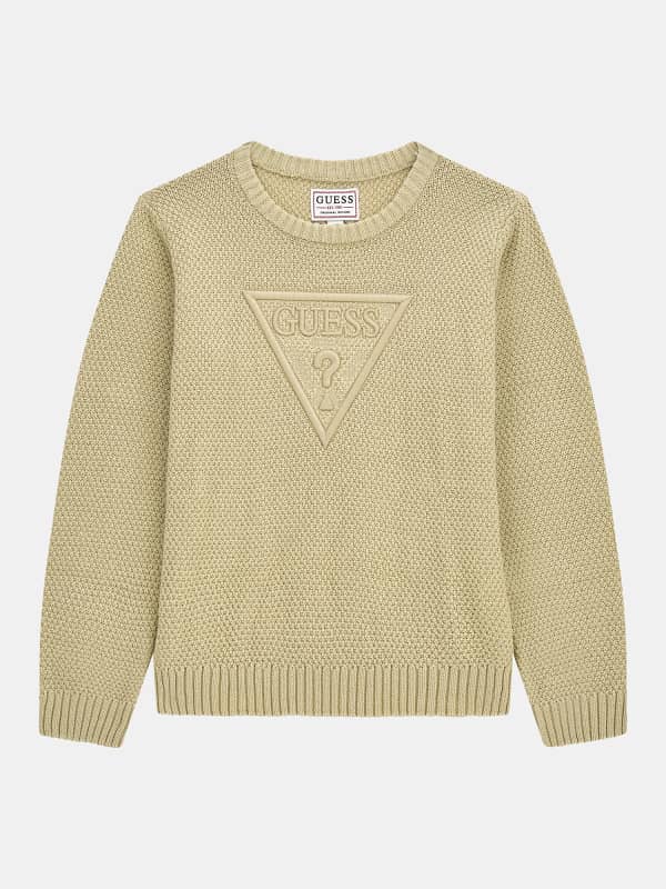 Guess Kids Front Logo Embroidery Sweater