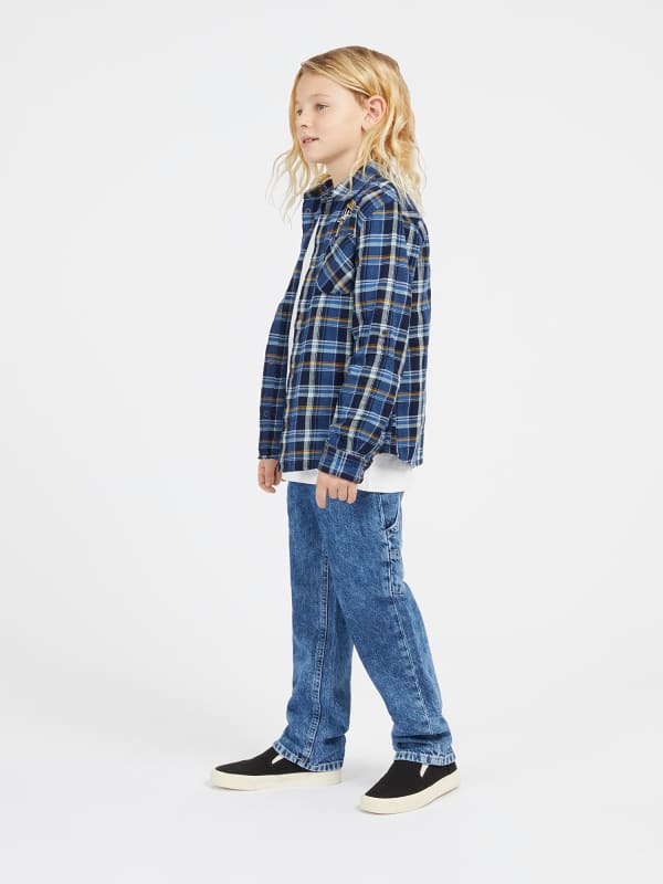 Guess Kids Ghingham Check Print Shirt