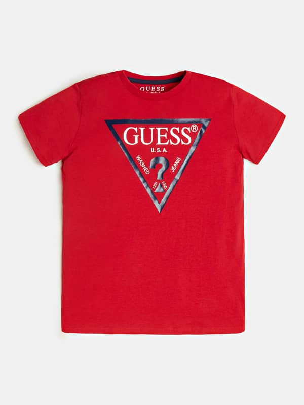 GUESS T-Shirt Logo Triangle