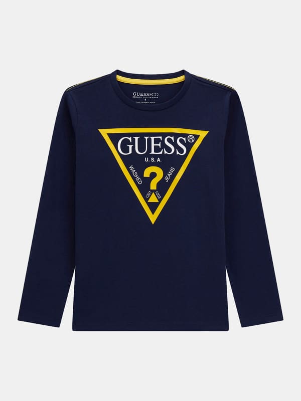 GUESS Camiseta Triángulo Logo