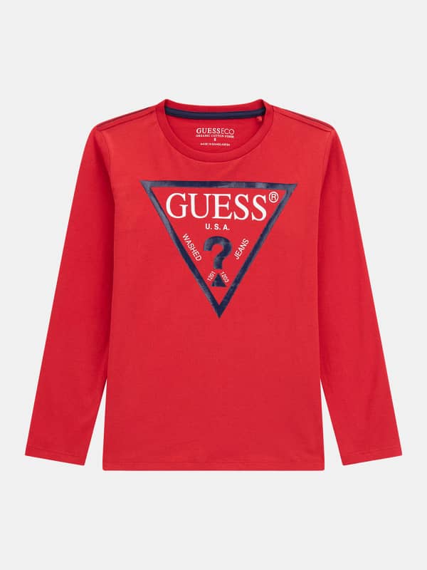 GUESS T-Shirt Logo Triangle