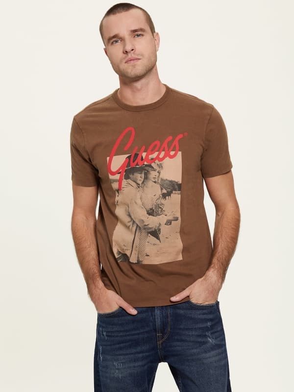 GUESS T-Shirt Stampa Frontale