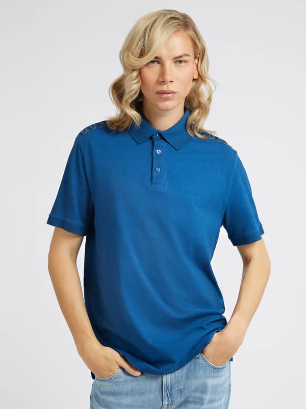 GUESS Poloshirt Logo-Patch