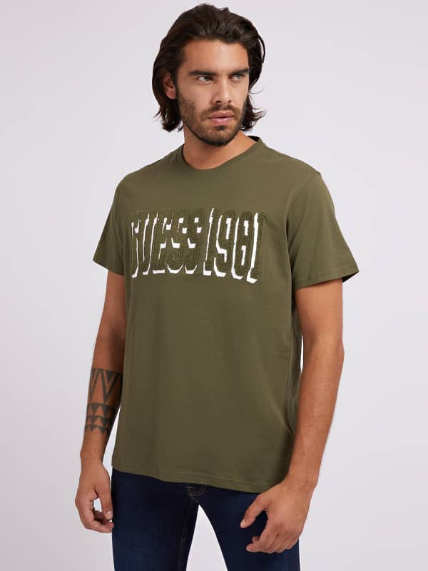 GUESS T-Shirt Logo Écusson