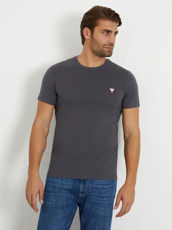 GUESS T-Shirt Met Klein Driehoek Logo