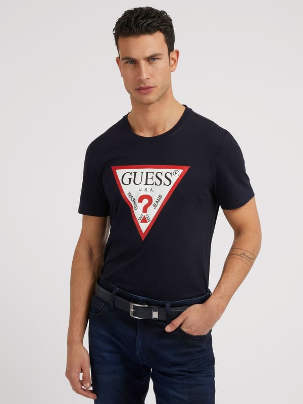 GUESS T-Shirt Met Driehoeklogo