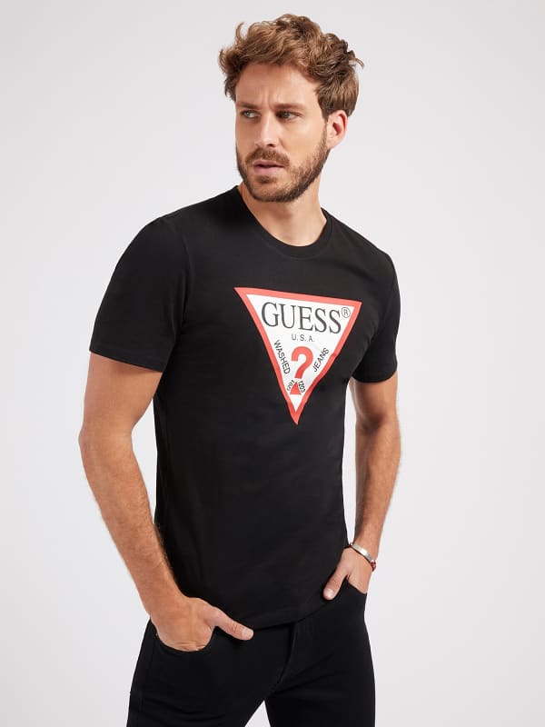 GUESS T-Shirt Logo Triangolo