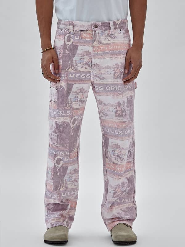 Guess Originals All Over Print Carpenter Denim Pant